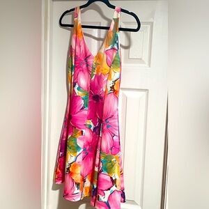 Fun flirty bright P.O.P. dress
